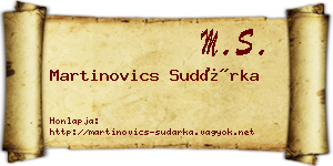 Martinovics Sudárka névjegykártya